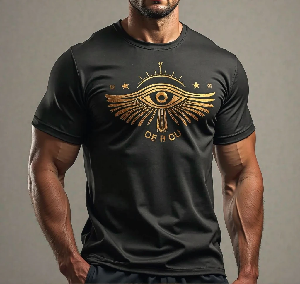 T-shirt with an eye logo