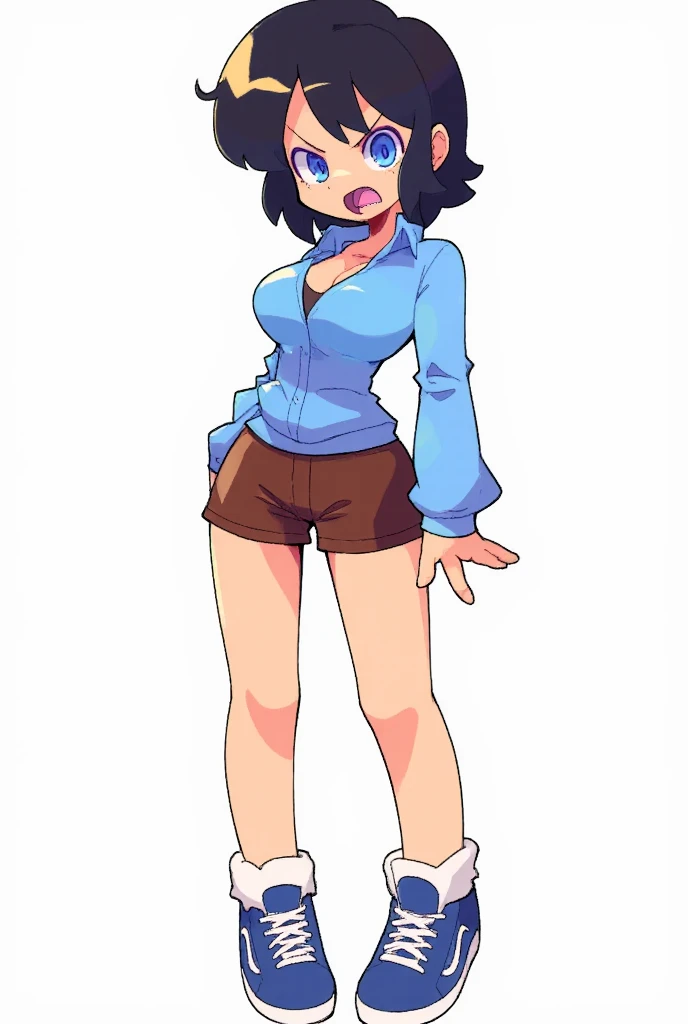 Lacey from Lacey's game usando uma leggings preta 