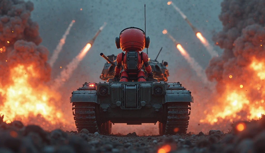 a 5 year old boy playing with an armored tank toy:1.5, detailed portrait, realistic, hyper detailed, 8k, photorealistic, sharp focus, physically-based rendering, extreme detail description, vibrant colors, warm lighting, intricate details, realistic textures, smooth shading, gorgeous rendering, highly detailed, masterpiece