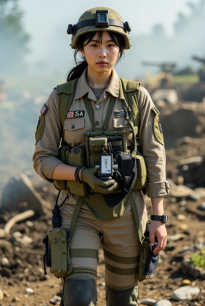 ModelShoot style, (Extremely detailed 8K wallpapers),Medium photo of sexy female soldier, American ERDL Low Camo, Intricate, High detail, Dramatic, Elite army real world, Fantastic location, Combat environment, Rugged and harsh situation soldiers, action shot, skin pore, very dark lighting, heavyshading, Detailed, Detailed face, (vibrant, photograph realistic, Realistic, Dramatic, Dark, Sharp focus, 8K), (Weathered, greasy, dirty and damaged old and worn military clothing:1.3),