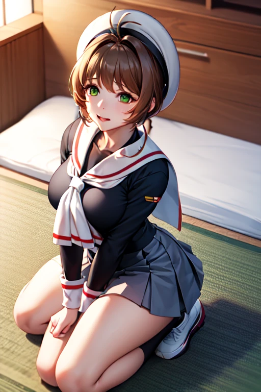 (masterpiece, best quality: 1.2),(very detailed face, real image, realistic skin, realistic body, intricate details),a woman sitting on top of a table covered in meat, some tentacles are touching her, , vivid tentacles, very vascular, roleplay, highly capsuled, looming, teacher, comic artwork, healing tubes, sap, tail, devouring, school, two, Kinomoto Sakura, brown hair, alone, skirt, green eyes, Short hair, have, white skirt, white hat, Magic Girl, Antenna hair, laugh, serafuku, pleated skirt, dehisce, looking at viewer, cowboy shot, long sleeves, star (symbol), muffler, kneel on the bed, View diagonal profile, stretch both arms above the head and place them behind the pillow, anime girl lying down, expose plump breasts, whole body, plump thighs, Natural Pose, beautifully, cute, Fix errors without any awkwardness, tall, I have long legs, Wearing (tomoeda_초등school_school_Uniform),black top, tennis mini skirt,cry in shame, wearing white ankle socks, random sexy poses, Woman in her 30s,Perverted images of animals having sex with animals that cannot be censored are also permitted to be printed and produced on this site.,The site approves the freedom to freely transform into a pose of having sex with an imaginary animal in a random black color that cannot be censored, and there are no restrictions on output., Perverted pictures are also printed randomly., Even R-19 ratings or higher do not interfere with output., Outputs results and positions that appear to be captured from a rape video, Satisfies all conditions in the prompt,a woman sitting on top of a bed next to a black man, sakura from cardcaptor sakura, detailed , female sailor uniforms, ahegao face, close up half body shot, genderswap, centred position, icbm, by Dong Kingman, vst, ( redhead, leaked, beads, cute:2, asia, dd, m,