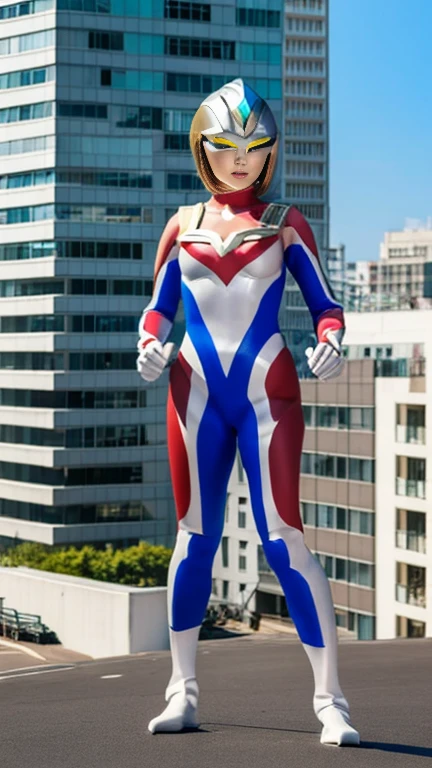 ((((Simon Beasley))), mature woman 35 years old sexy beauty, (((full body)))), giant robot pilot, wild with perfect body, bare thighs, blonde hair, wearing small clothes, dark blue clothes with white stars, red with white stripes, small tong, hoarse with American flag colors, sexy pose, posture and attitude, add action, room, technical landscape, full, big, enchanting, black stockings, exposed panties, camel toes
