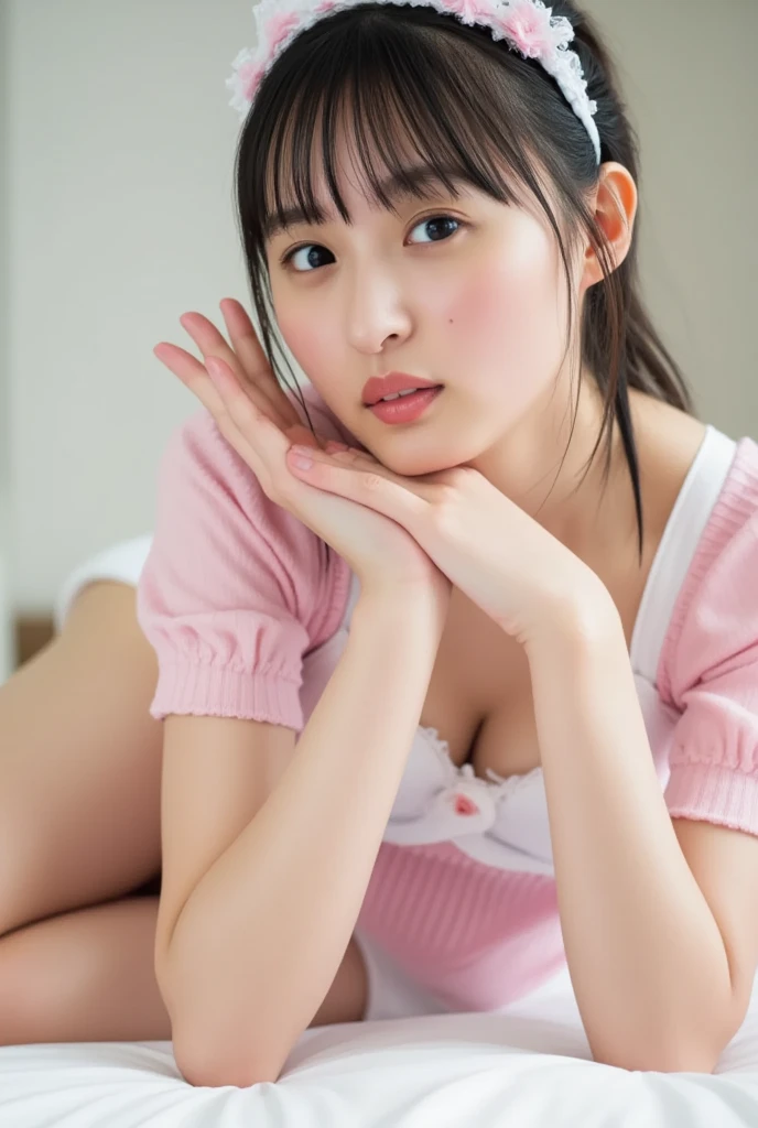 ((highest quality, 8K, masterpece :1.4)), highest real,Sharpness:1.3, Perfect Body Beauty:1.4,(pureerosface_v1:0.008), ((super real,best quality)),(soft lighting),super detailed face,top-quality,Detailed cute and beautiful face,facial hairs,Bangs that extend to the face,Bangs between the eyes,eye liner,Lush bust,fine eyes, (In-focus image,no blur)),(((alone girl))), (cute face:1.6), my sister,18years old,(huge breasts:1.8,beautiful areola,small areola),----((NSFW:1.6))----------((make eye contact with the audience)),((Composition from the avobe:1.2)),-----(Inside the hospital, bright room, Marble floors, white concrete walls,large windows, sunlight shines in),(Beautiful BROWN hair:1.2, long Hair:1.2,CUTE HAIR STYLE),-----(SMILE FACE:1.6,Delighted expression:1.4, happy expression:1.4),-----((lie on your back on the bed:1.8,Lean body)),(full body),((spread legs:1.2)),(penis in pussy:1.2),((cum in pussy:1.4)),(close up pussy:1.4)),-----((Real nurse uniform,Off the shoulder, white nurse uniform, white nurse Skirt)),(wetlook white nurse uniform),