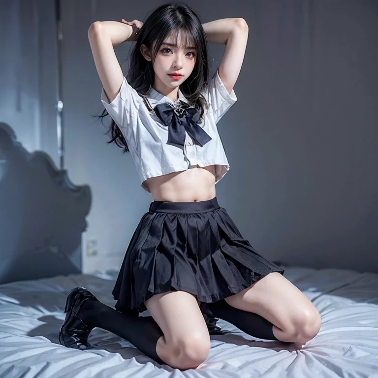 (full bodyesbian:1.5),Dance at the top of the mountain in gorgeous student uniforms, (Polished pointed toe heels:1.2), (In pink|amarelo|blue colors|green color|red colour|white colors|black in color|purpleish color|greys|Beige|Flesh-colored),(Accurate and perfect face:1.2),A shallow laugh,,hyper HD, Ray traching, reflective light,structurally correct, Award-Awarded, high detal, lightand shade contrast, Face lighting,cinmatic lighting, tmasterpiece, super detailing, high high quality, high detal, best qualityer, 16k,