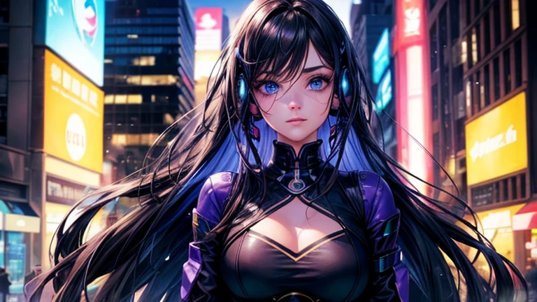 ((shylily/(Twich/))),(masterpiece:1.2),(best quality:1.2),, (1girl:1.3),(black jacket: 1.3). black dress, long hair, (modern city: 1.5), girl, ((High Detail Skin, Visible Pores)), (Perfect Figure), A Beautiful Girl, Side Light, (Fine Beautiful Eyes: 1.2), (Masterpiece), Portrait, Realistic, Anatomically Correct, 3D Face, Sweet Skin, Cute Face, (neckline: 1.4), necklace, extreme detailed eyes, golden clothing lines, (perfect face)