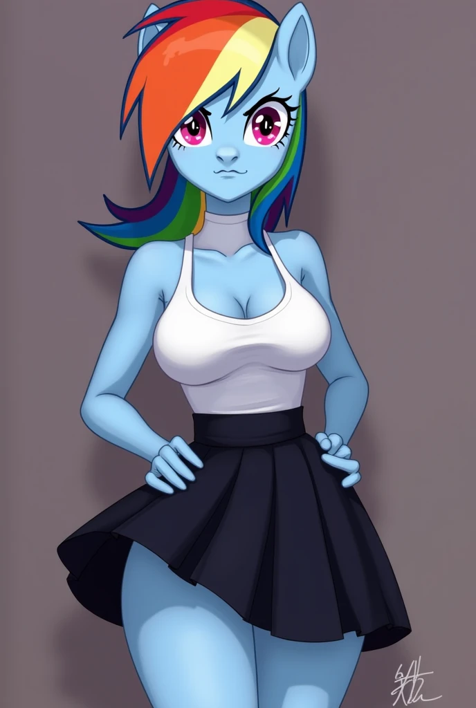 Rainbow Dash, Rainbow Dash de My Little Pony, Rainbow Dash, Traje de falda, Traje de negocios, chaqueta, pencil skirt, piernas desnudas, tacones altos, office lady, Posando, Antecedentes de la oficina, topless, pose sexy, tacones, nude, tetas medianas, 18yr old, nfsw, Hi-Def, tetas desnudas, trasero desnudo, vagina desnuda, (solo desnuda), upskirt, sexy, rostro hermoso, senos firmes, tetas medianas, piernas abiertas, nipples