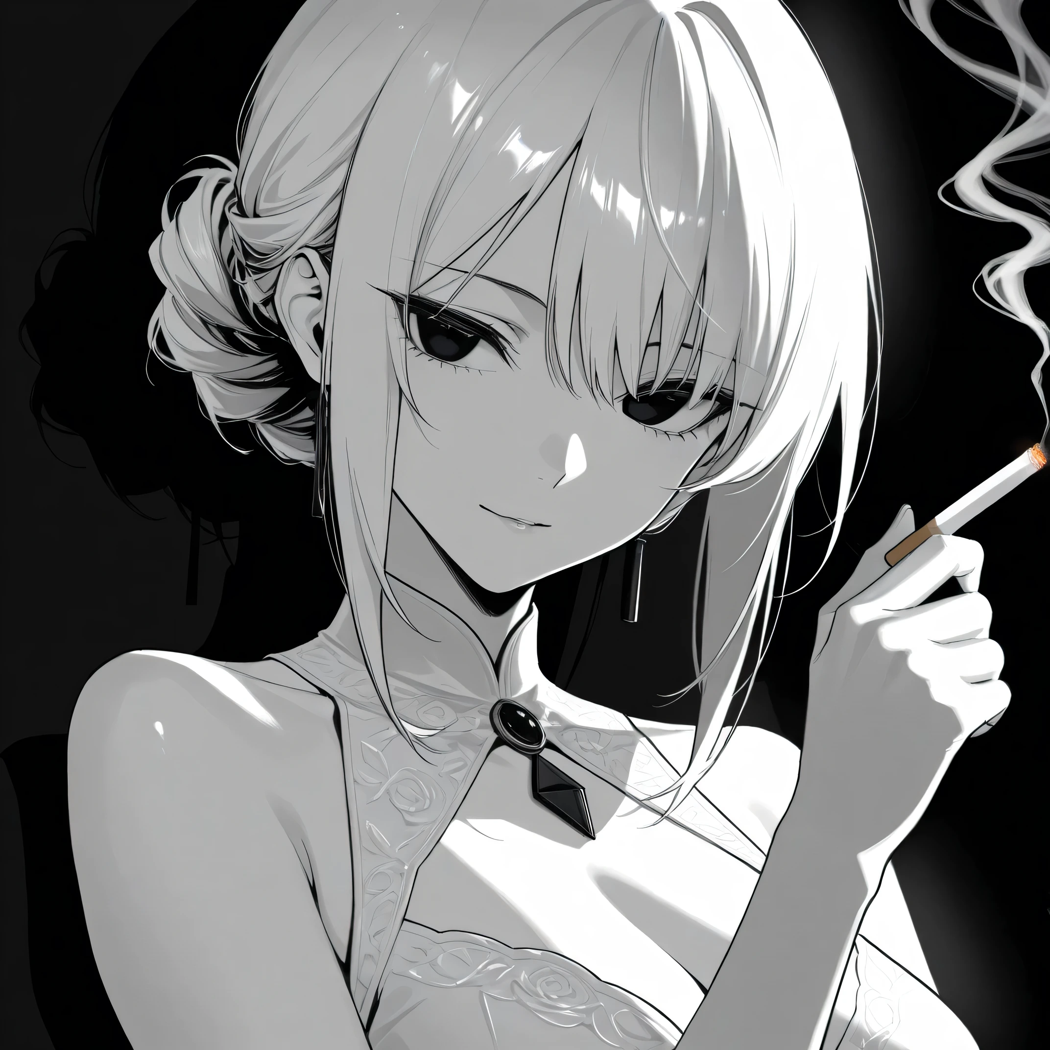 colorful soft serve ice cream, only soft serve ice cream is colored, (ultra detailed, absolutely resolution, best quality:1.3), monochrome, pencil sketch art, cute woman, amorous and lewd face, mouth half open, sighing, messy hair, great proportion, loose clothing, 2.5D, delicate and dynamic, shading effects, hyper realistic
