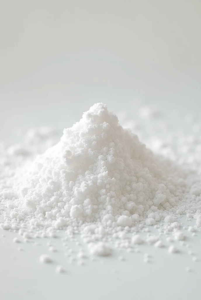 Authentic texture,white backdrop,A small pile of silica gel transparent particles,Grain close-up background texture