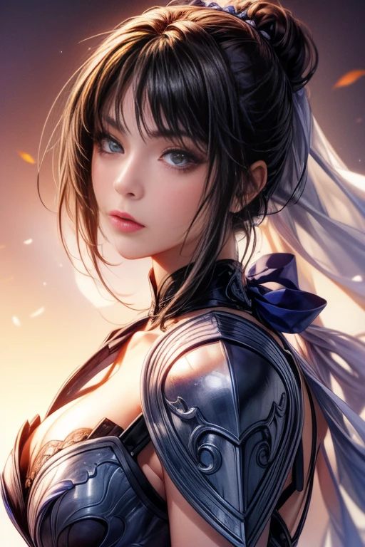 Close-up of woman in silver and blue dress, Chengwei Pan at Art Station, Jan J, Detailed fantasy art, Amazing character art, Fan Art Best Art Station, Magnificent and elaborate character art, Beautiful Armor, Highly detailed art gems, Detailed digital anime art, Art Station pixiv's artgerm, Girl in Armor