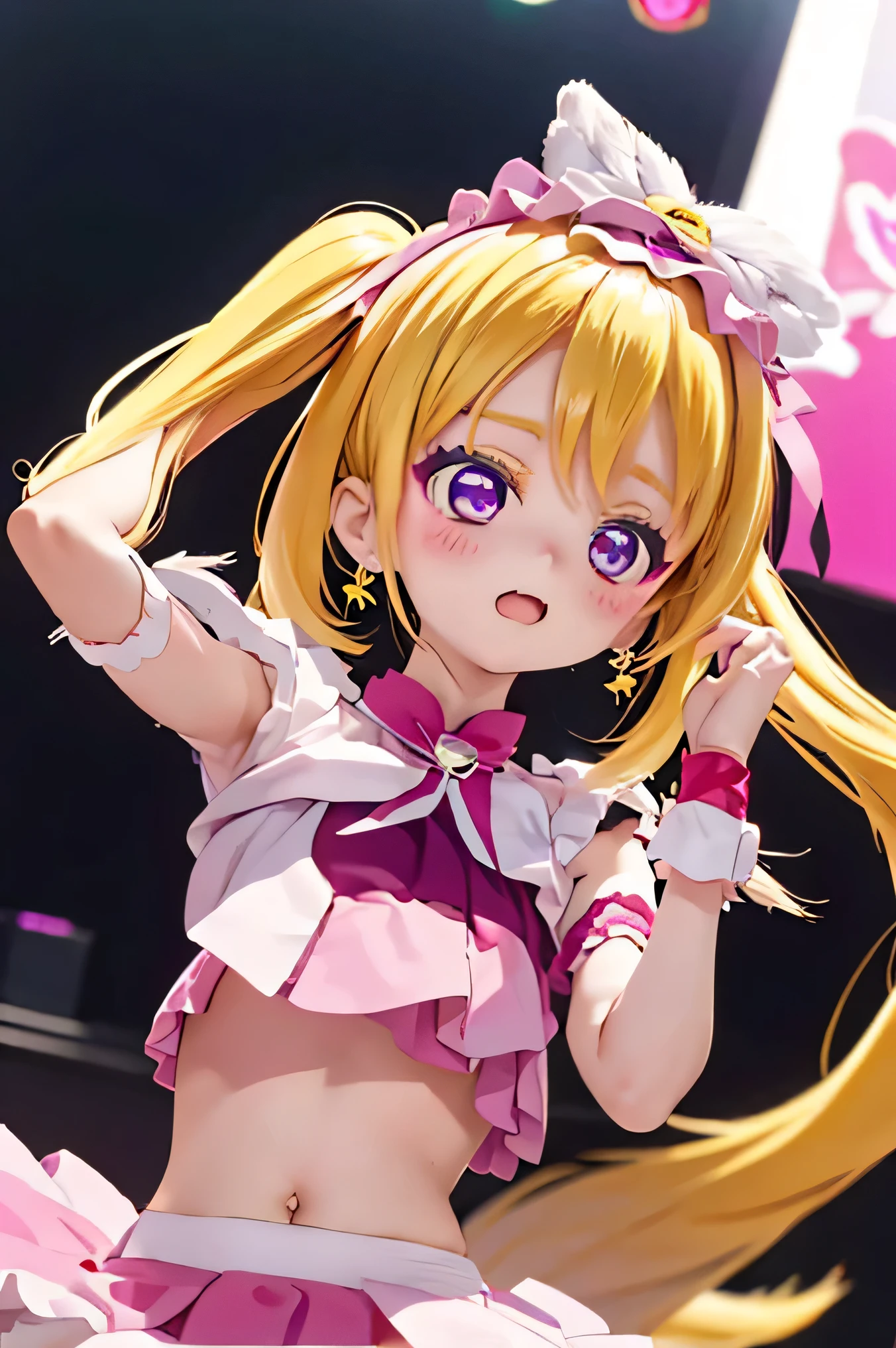 Pretty Cure、、young girl、、Stand up and dance