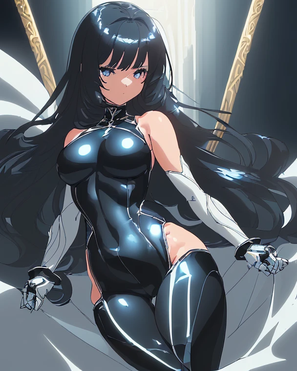 (8k, masterpiece, best quality, high resolution), fantasy,
<lora:artkoikoi_Bastard_GirlStyle:1> arshes_nei,
(navel, abdomen),
white leotard,
disdain,
lightning background,
1girl, solo,