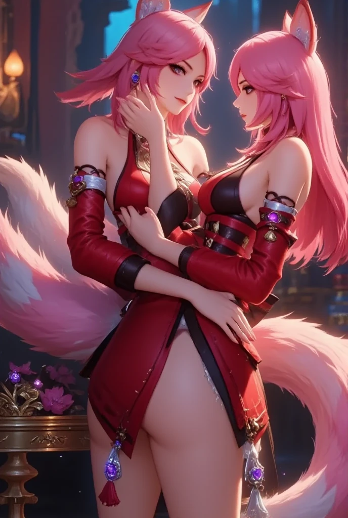 ((depic young girll)), (((top-quality, masterpiece))), 4k, HD, one girl, long hair, ((red hair)), straight hair, ((poney tail)), nice hips, Masterpiece, Excellent, complex details, delicate girl, delicate face, sassy, confident, white ribbons, brown eyes, clavicle, (((cute white lace lingerie))), (((sofisticate red lace lingerie))), ((((topless)))), nice breasts, bare arms, bandage on arms, flat belly, (red kimono), (((kneeling))), sexy pose, Japanese garden, atmosphere of feudal Japan