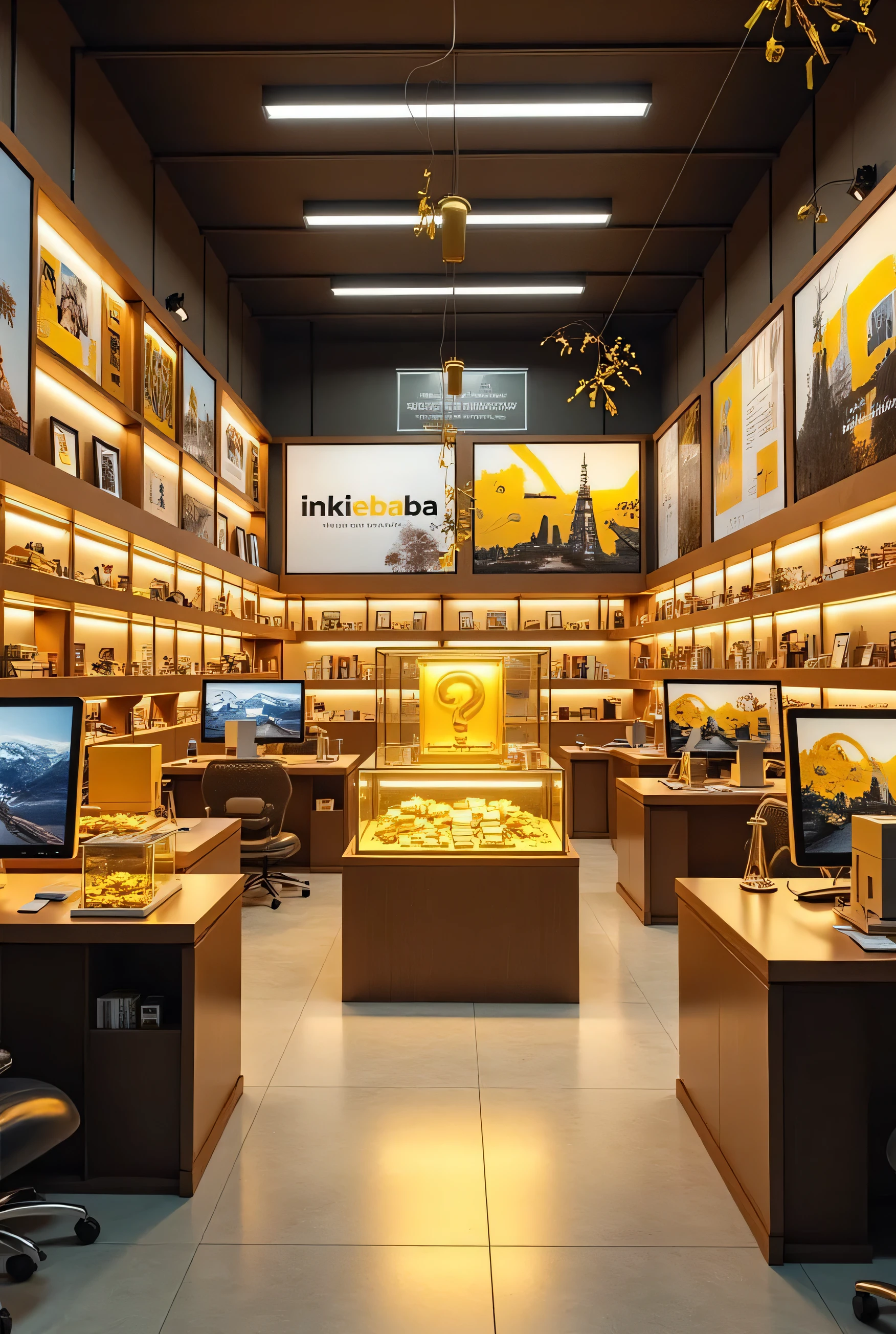 A company called "INKIEBABA" provides printing and computer services and sells gold. There are no people in the picture.

