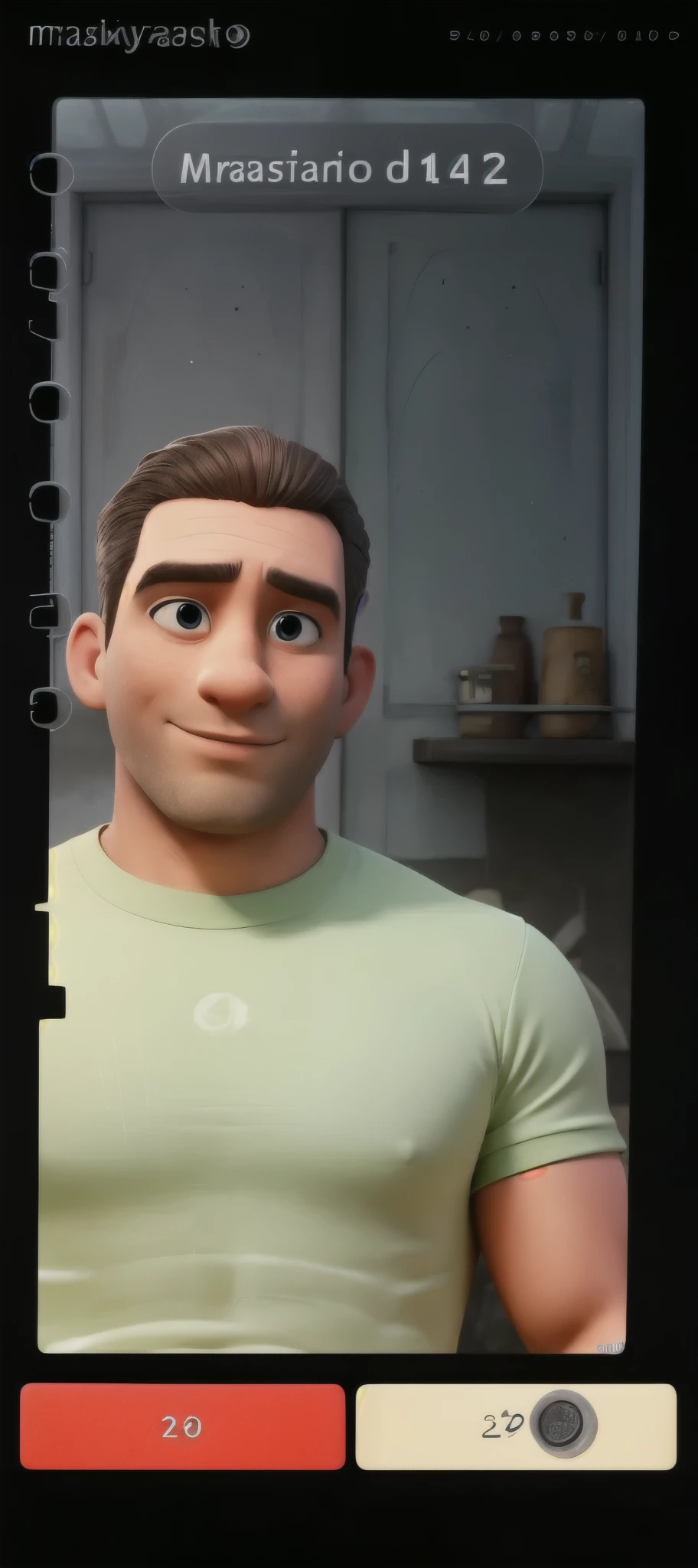 um homem no estilo pixar disney, na melhor qualidade, alta qualidade