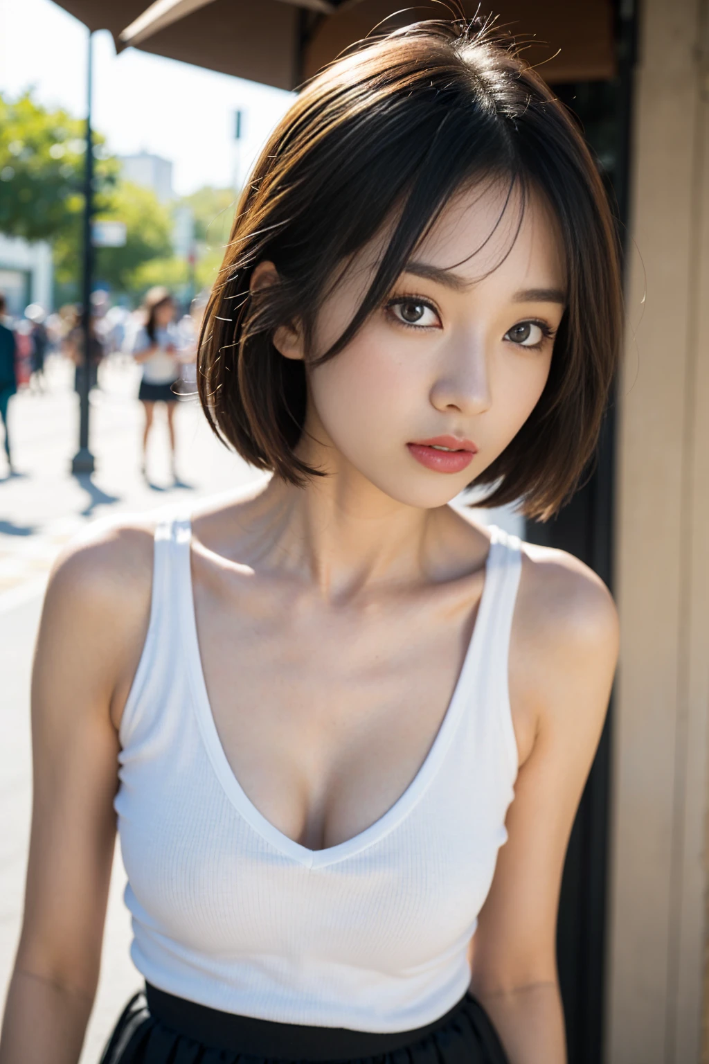 (High-definition images, atmospheric perspective, 8K, Super detailed, Accurate, highest quality), (1 female), (beautiful ripe year), bob hair, at last, (??????? face), (droopy eyes), (blush), ((sleepy)), ((huge breasts)), ((precisely designed, Luxury and colorful shorts for adults, panties High-definition images, Draw string bread with super precision)), ((Showing off string panties)), ((sweaty)), (spread your legs, raise your legs), open your mouth, pantyhose, earrings, simple necklace, masturbation, ((moment of orgasm)), (angle from below), ((luxury gowns of medieval europe)), (background: Medieval European style shopping mall) 