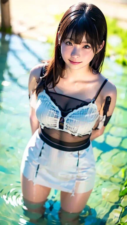 （8k、Raw photography、Highest quality、masterpiece：1.2),(Black Hair、Dark Eyes:1.9),(Red plug suit:1.6)、View your audience,Viewed from the front,White skin,(:1.4)、(Tight waist:1.6)、(Clothes that accentuate the shape of the breasts:1.0)、(Big Breasts :1.3)、Slim figure、Ultra-high resolution,beautiful,beautiful fece,(One person、No background:1.9),whole bodyボディー,Japanese women,（reality的：1.37）、Photon Mapping,reality、(Baby-faced and cute: 1.4)、(Cute Smile: 1.8)、(Round face: 1.8)、Radio City、Physically Based Rendering、Depth of field rally background、photograph, (I can see your knees、Thigh close-up:1.8),（:1.6）,whole body、Great quality