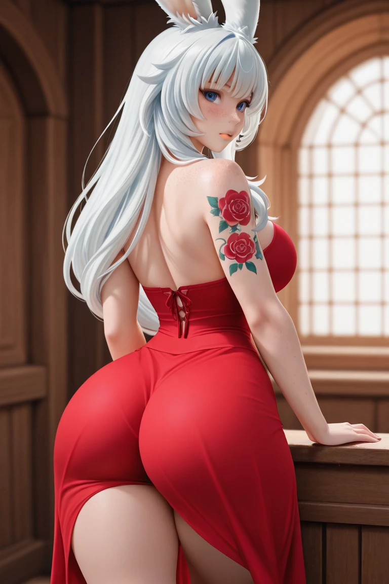 Girl, smile, red lips, big nose, big tits, big , big ass, big butt, long hair, white hair colors, fair skin, red latex tantok colors, black latex skirt colors, black latex gloves colors, white, latex stocking colors, beautiful girl, sexy pose, sexy girl, sexy ass, sexy butt, sexy girl show ass pose, sexy girl show butt pose, ass focus, butt focus, awesome girl, sexy body, big body, big, breats, realistic girl pose, in bed room pose, masterpiece, ((ultra detailed background, delicate pattern, intricate detail)), (highly detailed, fine details), best quality,beautiful lighting, (((medium breasts, slim girl, very slim girl))), (close-up, portrait), YamatoV2, long hair, 1girl, horns, white hair, solo, oni, red horns, curled horns, hair ornament, (multicolored horns), jewelry, earrings, jeans, t-shirt, round neck, outdoors, cowboy shot, hair stick, aqua hair, sidelocks, hoop earrings, hakama, smile, wide smile, ((orange eyes)), complex detailed background, outside, nature environment, rocks, sunny, blue sky, sky,