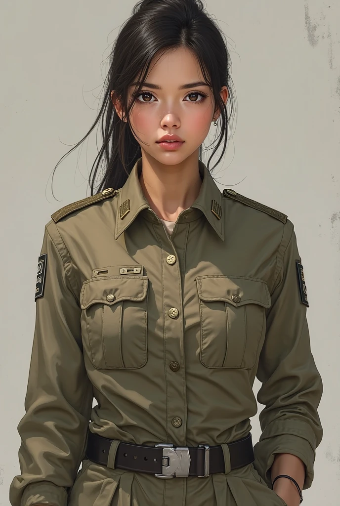 Una atractiva pelirroja joven, tech wear, Tactical attrition, Tacticool, obra maestra, Toma perfecta de cuerpo completo, High definition and sharpness, Creative and expressive lighting, Colores vibrantes y evocadores, Texturas detalladas y sorprendentes, Impresionantes detalles de ojos, Innovative and daring composition, Perspectiva sorprendente y cautivadora, Artistic fidelity and precision, Enfoque creativo y efectivo, Well-controlled and expressive exposure, Sorprendente originalidad y creatividad, Emotividad y narrativa cautivadoras, Uso creativo de luces y sombras, Capture unique and surprising moments, Impeccable technical competence, Equilibrio tonal armonioso, Cuidado meticuloso en cada detalle, Retratos realistas y expresivos, Masterful use of color to create unique atmospheres, Impresionante impacto visual.