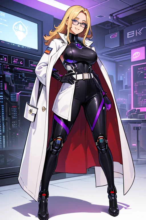 1 girl,NSFW,Futubot, Karen Stadfeld, pink hair, spiky hair, hair intake, red headband, cleavage,((huge breasts 1.5)), clavicle, Shining crimson eyes,absurd, brainwashing,empty eyes, mind control device, ((No expression,erasure of emotions)), (black latex tight bodysuit), look away , full body figure,((stand up)), (highest quality、4k、8K、High resolution、must have:1.2)、Super detailed、(reality、that's reality的な、reality的な:1.37)、ticker、hyper hd、studio lighting、ultra definition paint、sharp focus、Physically based rendering、extreme details、Professional specifications、vibrancy and color、blurry、sports portrait、landscape、horror style、anime big breasts、SF、photograph、concept artist、five fingers, perfect body, {{{masterpiece}}}, {{{highest quality}}}, {{Super detailed}}, {shape}, {{very delicate and beautiful}},Improved cost performance、all roles、Canon 5D MK4でphotograph、photograph,
