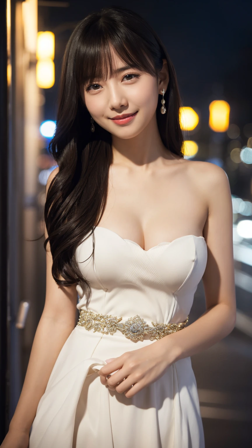 (Masterpiece), Top quality, Very detailed, (Watercolor), Flowers, Delicate and beautiful, Platinum hair, Illustration, (bottom), (1 girl: 1.4), (Solo: 1.2),, (Wet blouse: 1.3), Wet blouse shoulder to shoulder, cured, Bare shoulders, (lower:1.2), Beautiful eyes, (hairy hair), Photos, Over the shoulder photography, Alex Maleyev, Pro, Canon Camera, Nikon Camera, Sharp, Bokeh, Studio Quality, Fisheye, Robert Capa, Photorealistic, Ultra High Resolution, Complex, Ultra Detailed, (Skindentation), Cute, Female, Detailed Body, (Detailed Face: 1.1), (Contoured Iris), (Hydro Color Lens), (Perfect Eyes), 4K, Gorgeous, (Masterpiece: 1.2), (Best Quality: 1.2), Some beautiful women, (big breasts: 1.2) and (big breasts: 1.2), dresses, seductive poses, extreme hourglass figures, clubs, dances, ((miniskirt: 1.4)),((smiles: 1.4))