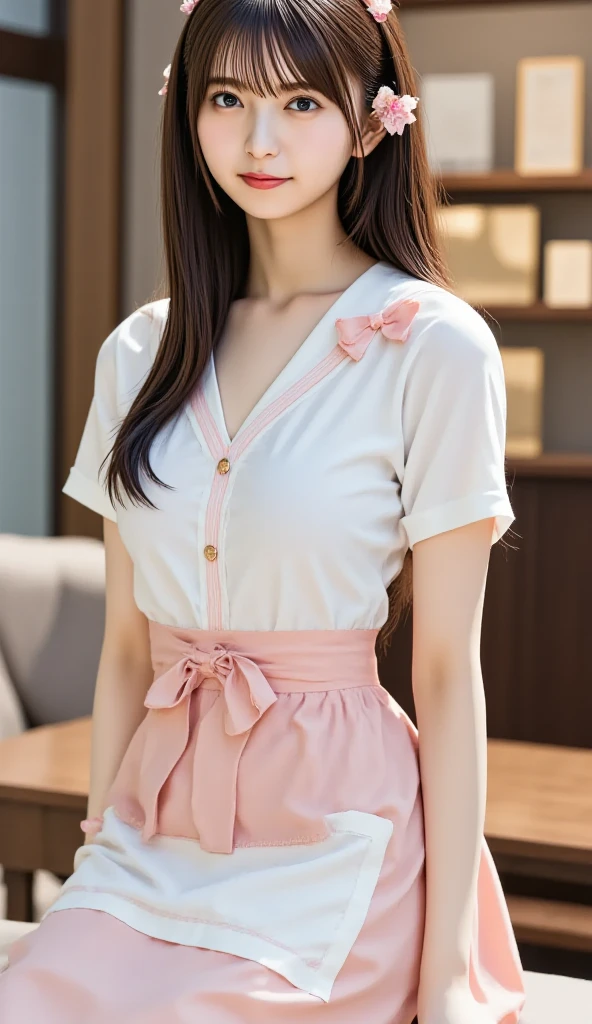 (8k、Raw photography、Highest quality、masterpiece:1.2),(Black Hair、Dark Eyes:1.9),(:1.7)、View your audience,Viewed from the front,White skin,(Pink Ranger costume:1.4)、(Tight waist:1.6)、(Clothes that accentuate the shape of the breasts:1.4)、(Big Breasts :1.6)、Slim figure、Ultra-high resolution,beautiful,beautiful fece,(One person、No background:1.9),whole bodyボディー,Japanese women,(reality的:1.37)、Photon Mapping,reality、(Baby-faced and cute: 1.4)、(Cute Smile: 1.8)、(Round face: 1.8)、Radio City、Physically Based Rendering、Depth of field rally background、photograph, (I can see your knees、Thigh close-up:1.8),(:1.6),whole body、Great quality