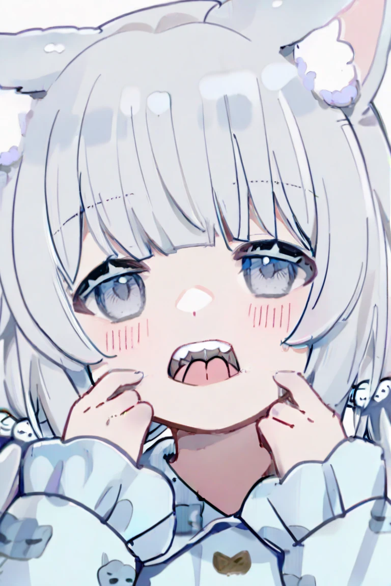 Cute beautiful girl、Look Up、Look up、Embarrassing blush、Screaming and crying、Gothic Lolita Lingerie、Wavy Hair