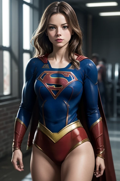 (masterpiece, top quality),1girl,{{depth of field}}, hyper detail, 1woman, (Victoria's Secret model Supergirl), Single, full body, (intricate details, makeup), (delicate and beautiful face, delicate and beautiful eyes, face with perfect proportions), high detail skin, Delicate Skin, Best proportions Four fingers and one thumb, strong and realistic blue eyes, realistic black hair, makeup, natural skin texture, Supergirl Suit,red skirt flared, slightly sunburned, mature, sexy, elastic muscles, ((strong and healthy body)), wet body, wet hair, wet face, long legs, curved thighs, thick, wide buttocks, slender legs, (large breasts: 1.2), slim waist, soft waist, (Delicate Skin), (wet body: 1.0), (beautiful and sexy woman), (puffy lips: 0.9), (Eyelashes: 1.2), very delicate muscle definition, LED panel lights arranged in a square shape to mimic existing indoor luminaires, top of a mountain, ((superior quality)), ((masterpiece)), ((realistic)), (detailed), cinematic lighting, complex, high detail, sharp focus,sexy