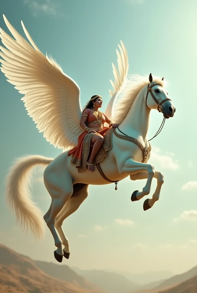 Create realistic winged unicorn images