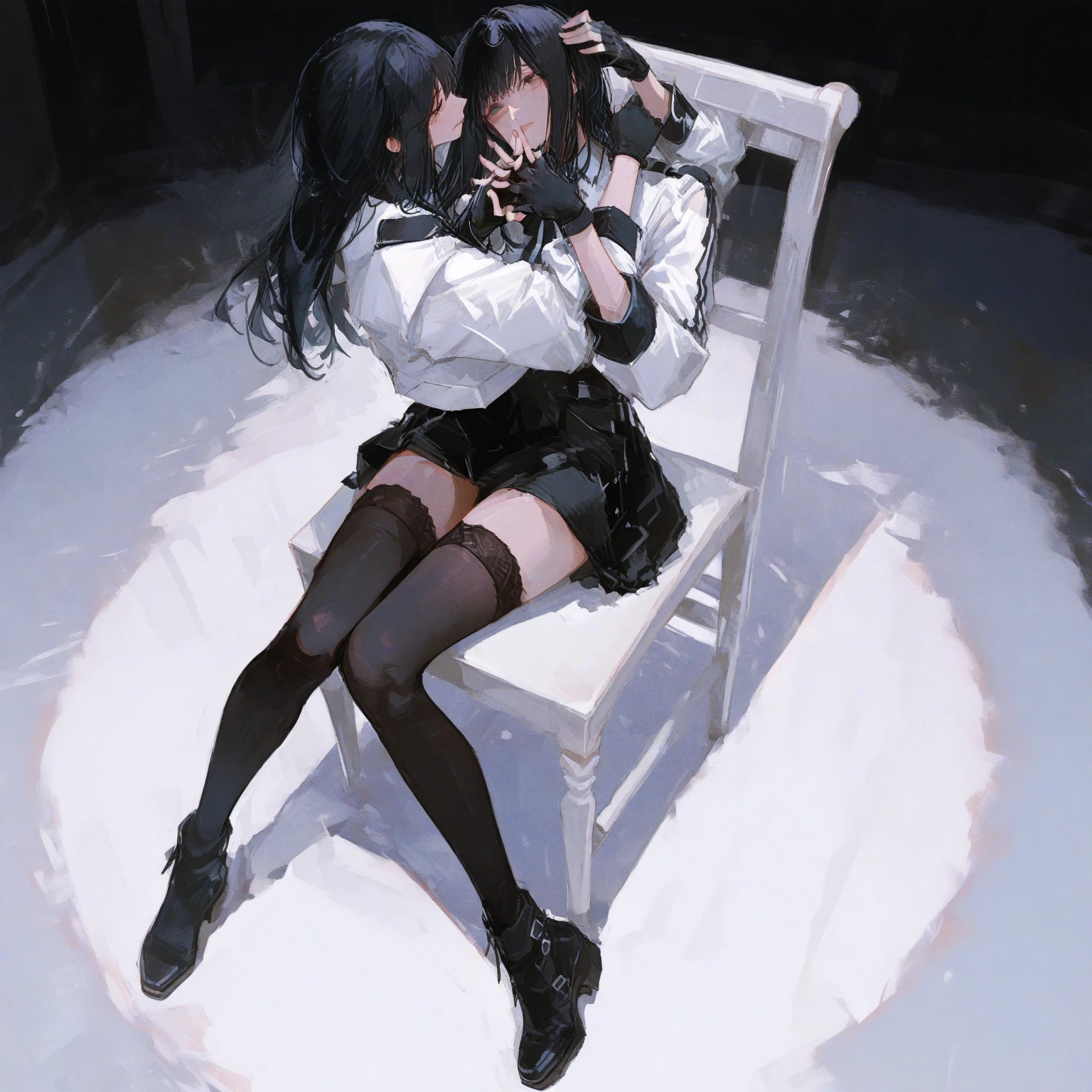 "(Masterpiece, High Definition, Ultra High Definition, 4k) black fur, 14 year old Japanese girl., uniform skirt, emphasizing the thighs, white thighs, soft thighs, shiny thighs, Sitting on the train, Face to face angle, (Angle from below),sitting in the train seat,sitting in front,Crotch zoom camera,Feet on the floor of the train,whole body,Looking down and sleepy,Looking only at the viewer", Best Quality, ultra high definition, (photorealistic:1.4),, high resolution, detail, photo and gross, sharp fire, Nikon D850 film stock photo of Lee Jefferies 4 Kodak Portra 400 f1 cameras.6 lenses rich colors hyper-realistic animated textures dramatic lighting unreal engine trends artstation cinestir 800,