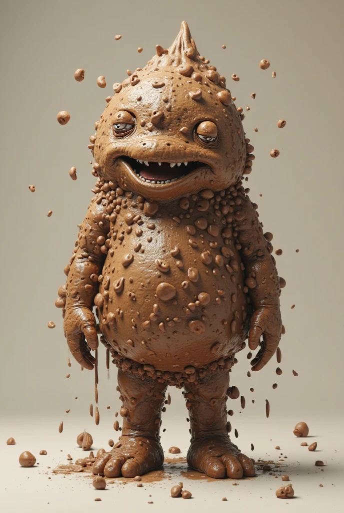 the sad life of a disgusting poop, organic character with (melting eyes:1.6), bubbling dark brown skin, evaporate steams, and bad smells, intricate details, shitty skin, (brown eyes:1.5), crunchy parts, (melting parts:1.5), flys around <lora:fx-monsters-xl-pgy:0.33>, black cyclo, European and American (cartoon:0.5) game asset, 3D object, stylized asset, stylised textures, standing, (full body:1.5), hero pose,exaggerated proportions, intricate design, sense of nostalgia, exaggerated features, memorable look, consistent, coherent, captivating, detailled parts, detailled floor, textured socle, dusty ground, occlusion ambiant, ray tracing, hdr, arnold render, 4k, absurdres, hires, trending on artstation, master piece, intricate, simple darkgrey background, (black background:1.3), (rim lighting:0.3), realistic matte texture, (sharp focus), (high quality), <lora:xl_more_art-full_v1:0.3>, <lora:br_max-000014:0.3>, detailed skin texture, highly detailled fabrics, precise linen, precise bump textures, absurd res textures, high glossy, perfect reflection, intricate surfaces, subsurface scattering, ambiant occlusion, subtle scratchs, imperfections, soft shadow, insane detail, detailled stitches and sews, intricate leather, detailed skin texture, (blush:0.5), (goosebumps:0.5), subsurface scattering, skin roughness, skin glossiness, (pores:0.5), imperfections(0.2), (intricate peach fuzz:0.1)