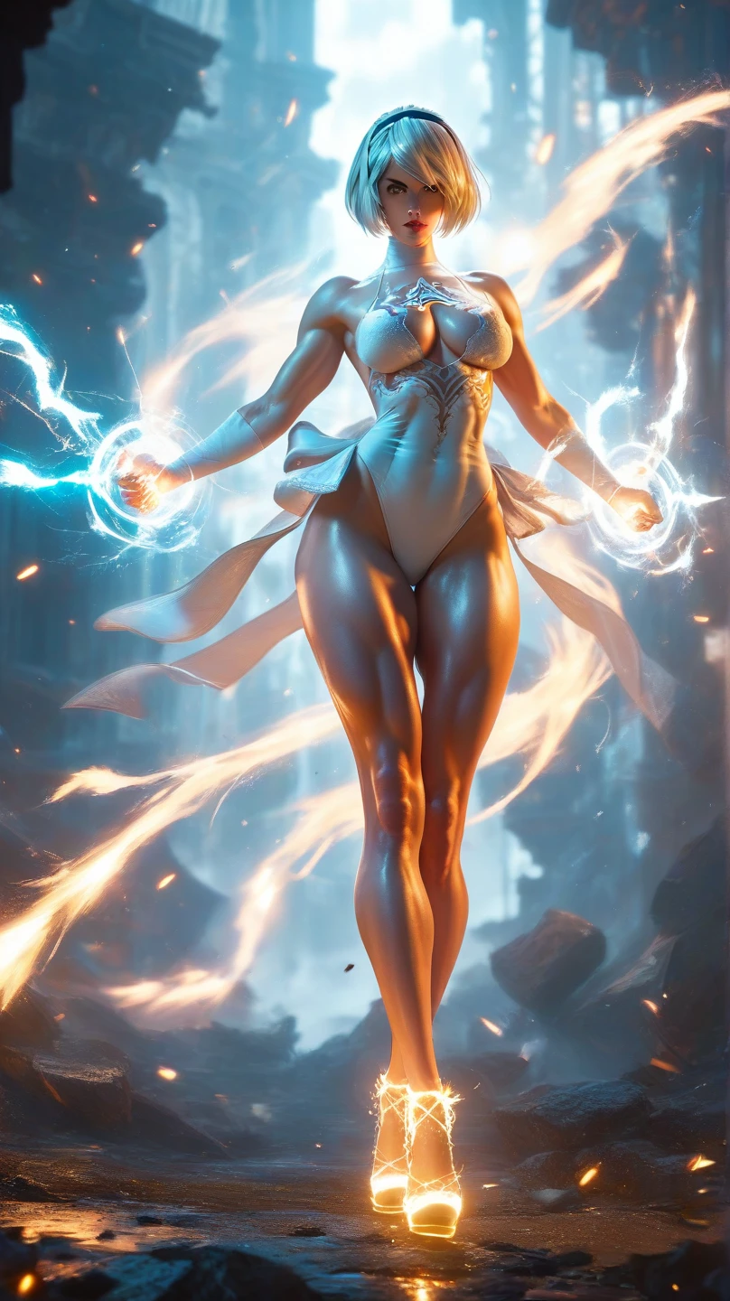 A powerful fullbody bodysuit, inspiring superwoman, eternally dedicated to protecting her world, beautiful detailed eyes,beautiful detailed lips,extremely detailed eyes and face,long eye lashes,sexy belly, big buttocks, small waist, big breasts,nude, naked fullbody,superhero minicostume,flying in the sky,glowing energy aura,dramatic lighting,cinematic composition,vibrant colors,digital art,photorealistic,8k,best quality,masterpiece,naked fullbody