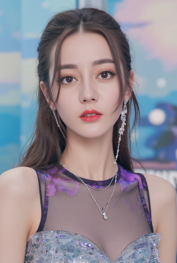 ((14 year old pre-teen girl)), tiny black dress with square neckline, cleavage breasts, black tights to the waist, high heels, close-up, very light skin, very long hair, pigtail hairstyle, shopping mall , photorealistic, indirect lighting, volumetric light, ray tracing, hyperdetailed