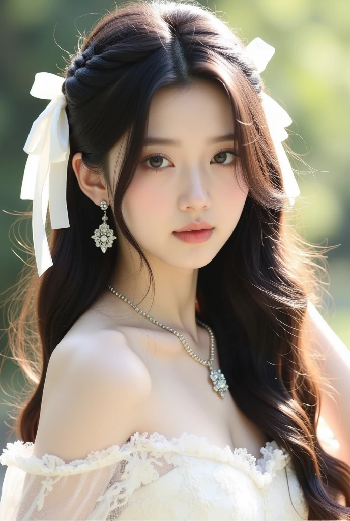 (daydream), 1girl, (beauty breast (upper body)), (transparent wear), (??????_, (masterpiece)), kim Yoo-jung, (aphrodite goddess), pretty young face (Russian) (Asian), adept art, very best quality detailed face:1.5, (room castle (blur background)), (8k HD graphic, (soft and chill light), best quality detailed ultra highres:1.2 dynamic lighting, artstation, winner photography, volumemetricslighting),
