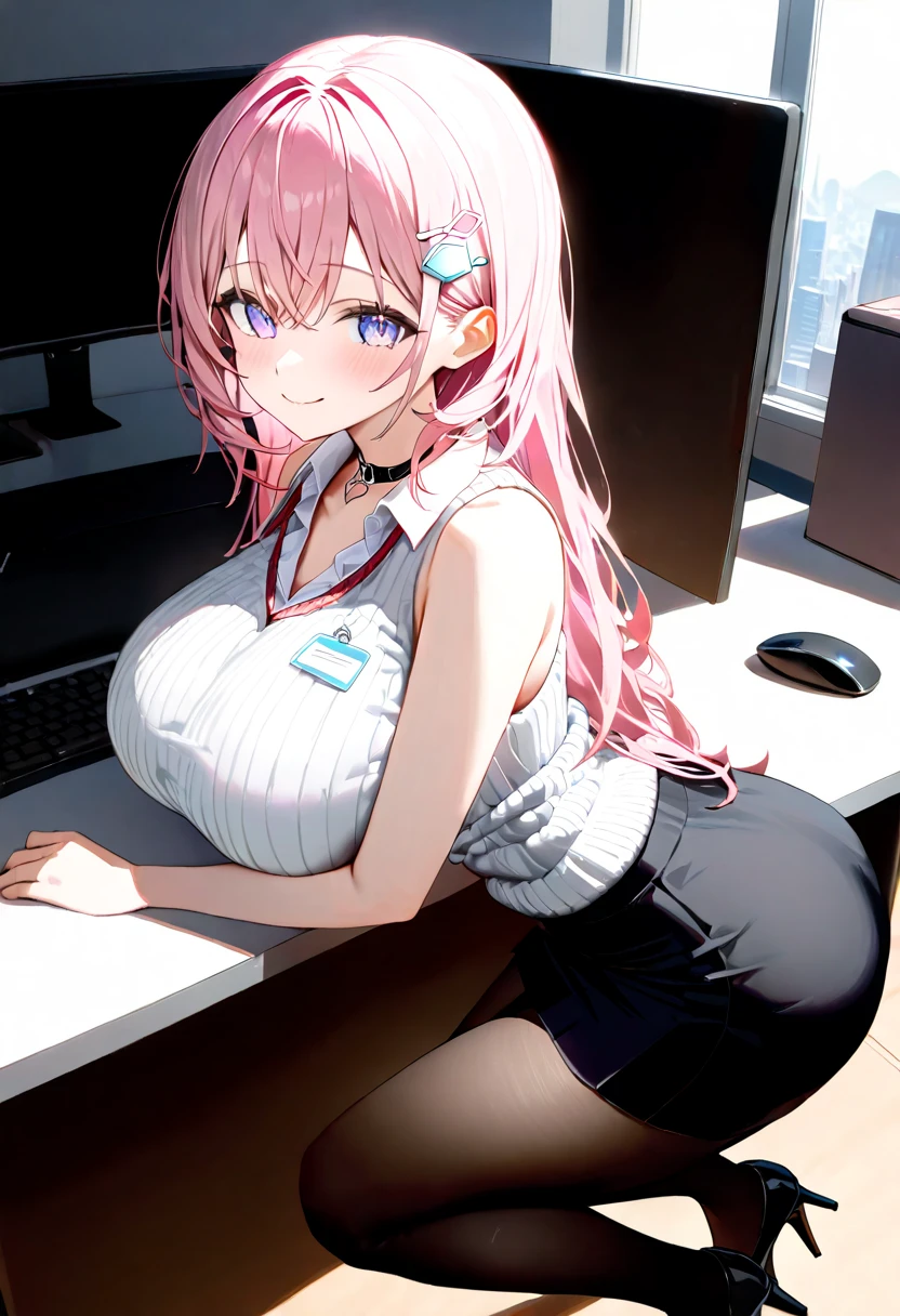 NSFW,masterpiece,Highest quality,High resolution,Super detailed,Shirakami Fubuki\(Hololive\),Gray Hair、One-sided braid、Ahoge、Earrings,Fox ears,Fox tail,Sexy Nurse,Pink Nurse Uniform,Nurse cap,Open clothes,Stethoscope,Embarrassed,blush,Expecting face,Feeling face,(Ecstasy face),(Ahegao),Sexy look,Hospital at night,Examination room,desk,pc,Chair,(Seduce),Cleavage,examine,Chairに座っている,Leg spread,Rub your own breasts,(Masturbation),(Squirting),(training)