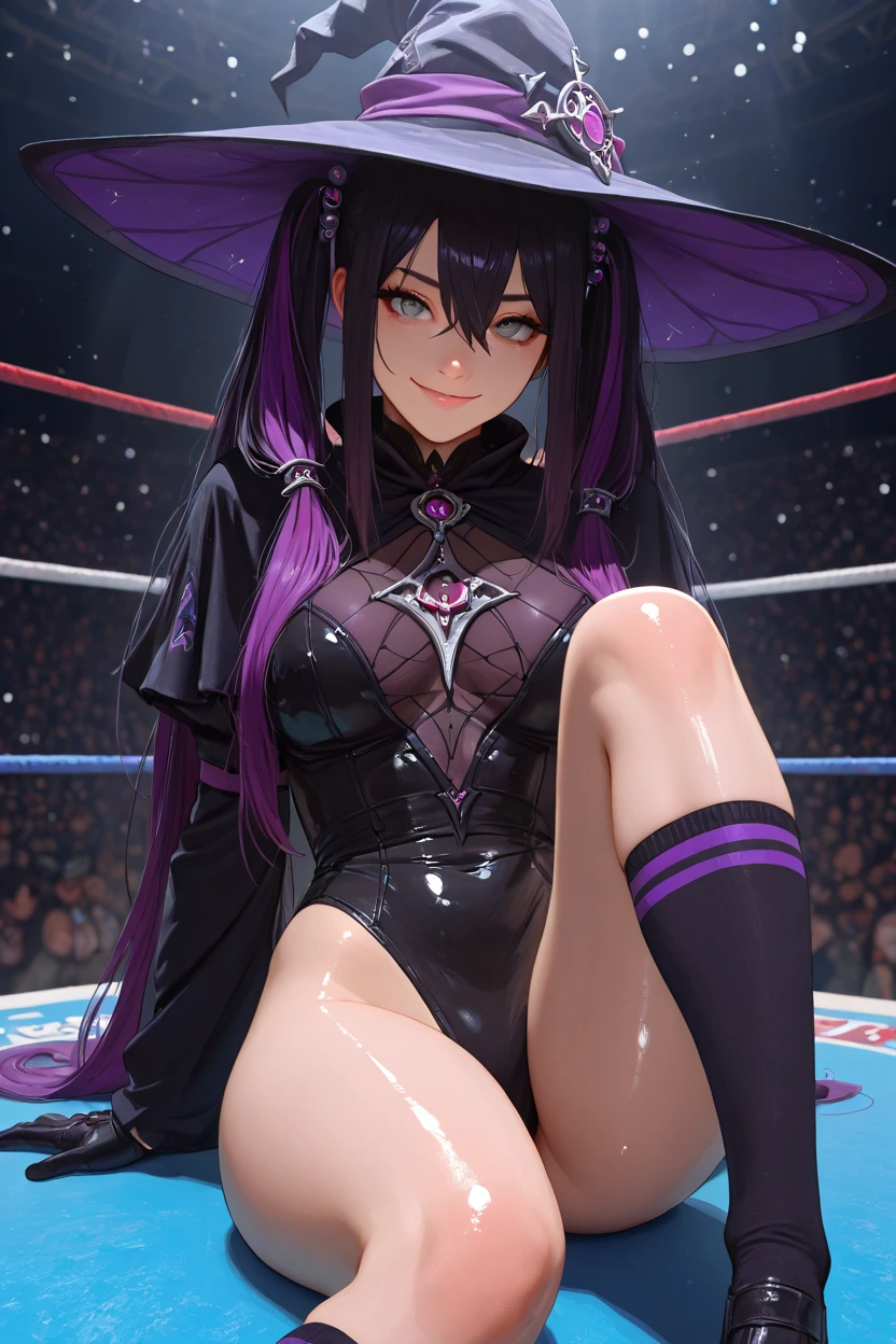 [11-year-old girl]((Wearing a shiny long sleeve purple leotard、Fishnet stockings that cover the entire buttocks))Close your lips and smile、Long Wavy Hair、11-year-old Japanese girl with a slim waist(Olympic Gymnastics Stadium)((Highest quality))Gymnast、sweating、、Transparent full body image、Thick and moist lips (Glowing Skin 1.7)Extreme close-up from below(((Looks sexy)))((masterpiece)、(1. Glowing Skin.1.4).(background Gymnastics arena、)、(((11-year-old girl)))&#39;Stick your ass in my face、((Wearing a shiny long-sleeved yellow leotard、Fishnet stockings that cover the entire buttocks)).Sexy pose、(Various poses)(Thick and soft lips)