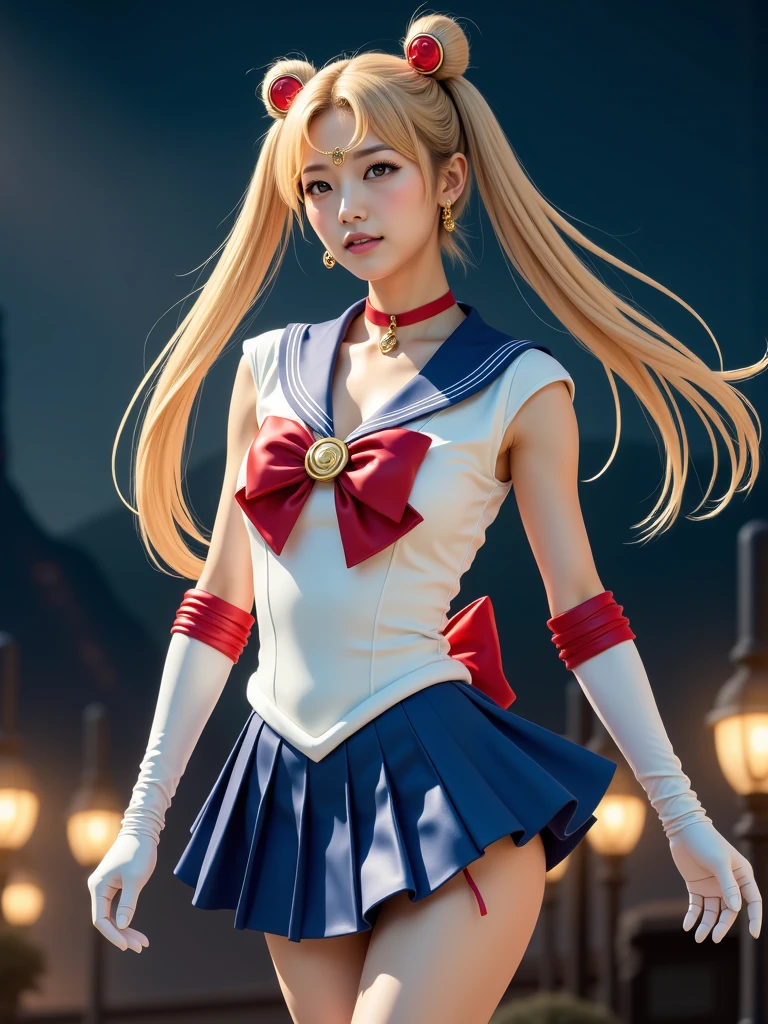 Scoop Neck,,beautiful caucasian woman,(((open neck))),slender body,light blond hair, Attractive posing, Full body, perfect detailed face, frame the head, glamour,damage costume,beautiful caucasian woman,slender full body,perfect detailed face, frame the head,wear torn,(torn clothes:1.5),,,((a school girl in ripped Japanese sailor school uniform)),(night sea background:1.2),shiny skin