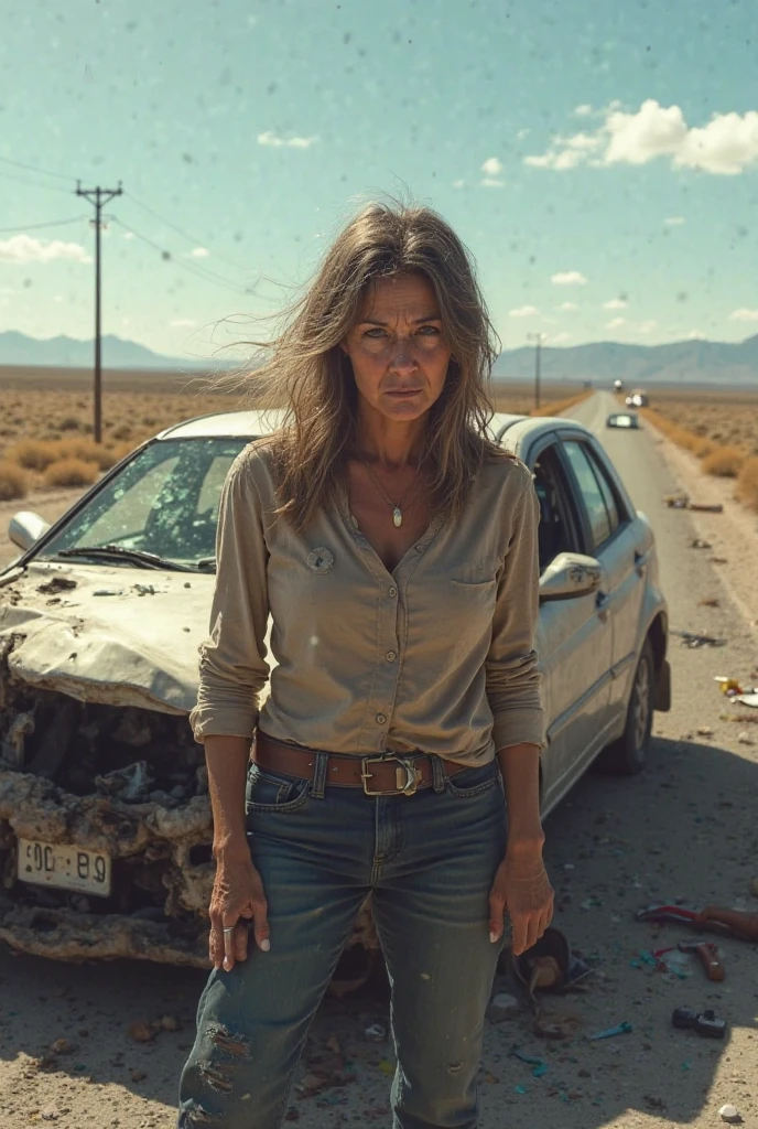 <hypernet:SarahConnorT:1>, (Sarah Connor:1.0), a woman, full height, full body, full body in the frame, full head, hull face, legs completely, feet completely, see feet epic realistic, faded, neutral colors, (hdr:1.4), (muted colors:1.4), (intricate), (artstation:1.2), dramatic, intricate details, (technicolor:0.9), detailed, (rutkowski), intricate, cinematic, detailed