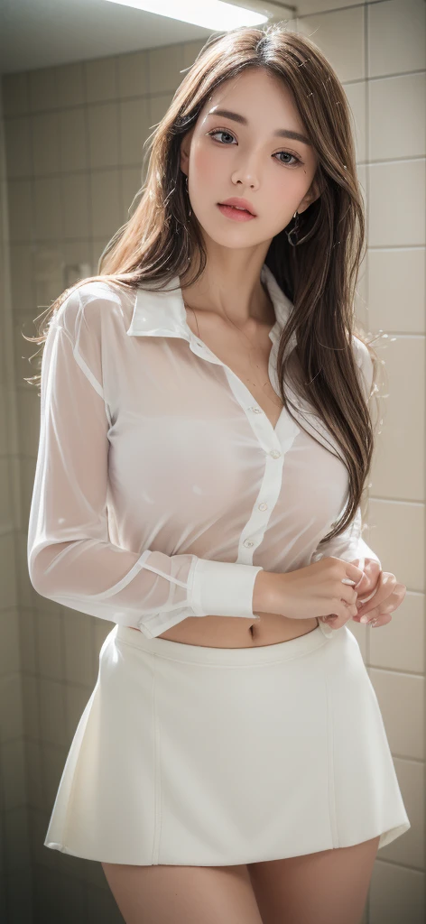 Dark brown hair、Light brown eyes、Japanese actress、 Lady、I am about 40 years old...........、(Intricate details:1.2)、 (Ultra-high resolution:1.2)、Ultra-high resolution、(Finely tuned)、(Detailed facial features)、Hmph、8K resolution、D cup size breasts、Long Hair、Bright terrace room with sunlight streaming in、Large windows、Extravagant space、relax、、,Full body photo、Head to toe shot、Beautiful feet、black Loose fit openwork T-shirt、Underwear shorts、Beautiful feet、Bright terrace room with sunlight streaming in、she, household items, (plant:0.8), Fashion Hub, Very detailed, Very detailed, Realistic, Hourglass Shaped Body, Obscene pose,、Messy Hair、Messy ponytail、Leaning against a wall、I cry a lot、tears、Skin is visible through the knit、White wall、A masterpiece of transparent painting、summer、