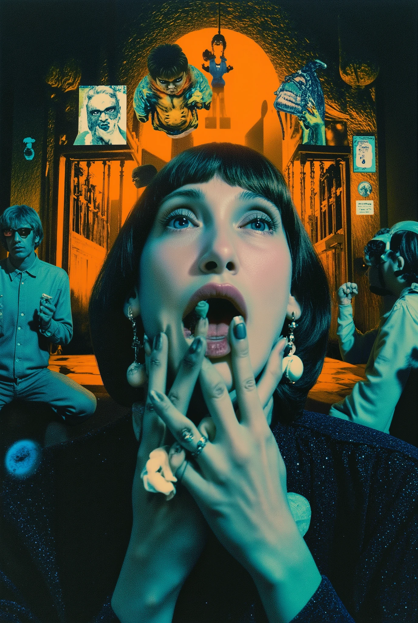 Surrealist Psicopop. intriguing people. film David Lynch — Dreams, Mysteries and Secrets. cinematic. 8K.