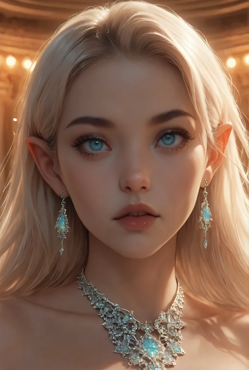 (((masterpiece))), best quality, hyper detailed gouache style painting portrait of a group of beautiful female elves, smooth shadows, hyper realistic textures, 8k, best quality, realistic cartoony features, stylized illustration, smooth shadows, correct anathomy, chromatic aberration, neon highlights, global warm lights, dynamic poses, expressive facial expressions