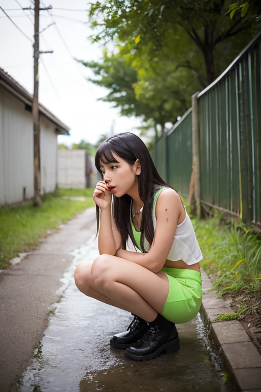 (masterpiece, 16k,8k,4K ,Very detailed:1.1),(Beautiful Face:1.1),(One Girl:1.1),Age 25,Japanese Girls,(Jewelry Lifting:1.3),(urination:1.4),(Embarrassing:1.2), Open your mouth,I opened my eyes,Medium Shot,Moaning,(Saliva trace), With eyes wide open, (Frowning),(Crazy Eyes) ,Heavily wet,Provocative miniskirt,(Wet thighs),(Open leg pose),B cup breasts,(Pee running down her legs),Long Hair, Peeing on your own, Wet clothes, The face of a talented person,I can't hold my pee, Pee despair pose, 彼女の体はI can't hold my pee,Peeing in the middle of the city, stand up, Hyper pee desperate face, Big pee poodle,Embarrassing顔,Painful face