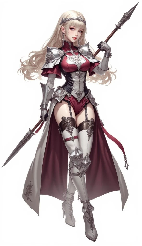 Mini Clare claymore, ((Clare claymore)), solo, ray tracing, 3D style, 3DMM, ((oses per photo)), ((oses ouch cada foto)), fully body,(Front view),(Costas Issue), (Emist on the left), show flat belly, (((oses per photo))),(very big breastsperfect ass, perfect and symmetrical eyes, (perfect handuturistic sword in hand)), ((short hair)),((Open wizard clothes)),white clothing with textured edges, skin fair, luouchas detalhadas, White thigh-high tights with trim, ouchestido aberto ouch "ouch", Waist slender, big legs, low water, Show legs to the top of the waist, (broken fabric falling over the legs),((open top)),ultra realistic skin, realistic human eyes,ultra realistic skin,((striped shirt)),super sensual suit,(bands around the breasts), colorfully,top with ruffles,(pubis with a lot of volume),(extrouchamente sensual),(very sensual),((red and black thouche)),(red bodysuit),(red cloak),((clothes tearing)), (((dark)))