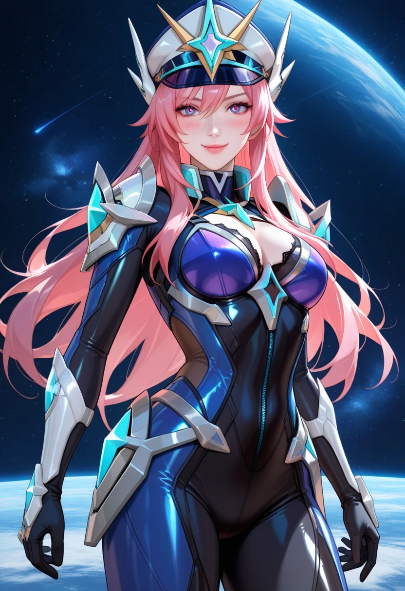 UHD, retina, anatomically correct, textured skin, masterpiece, accurateSOLO，high quality,extremely detailed，(1 robot female),(Iron body:1.7),(shiny skin:1.8),(bright light),(Mobile Suit),(Female type robot),open pose,[detail face]