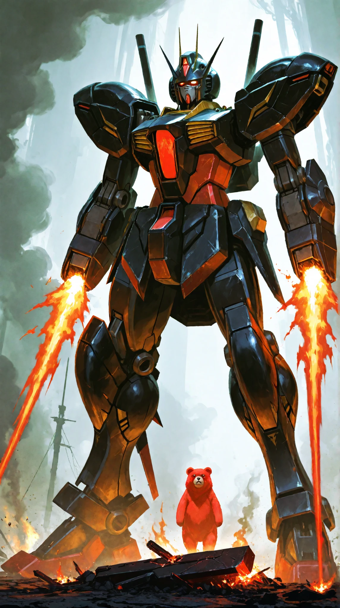 EVA 01, EVA, Doomsday Style, Black, Red, Blood, Detailed EVA 01, Best Quality, Masterpiece, 8K, White Halo on the Head, Glowing Aura, Detailed EVA 01 Head, Bleeding All Over, Open Mouth, Rampage, Rage