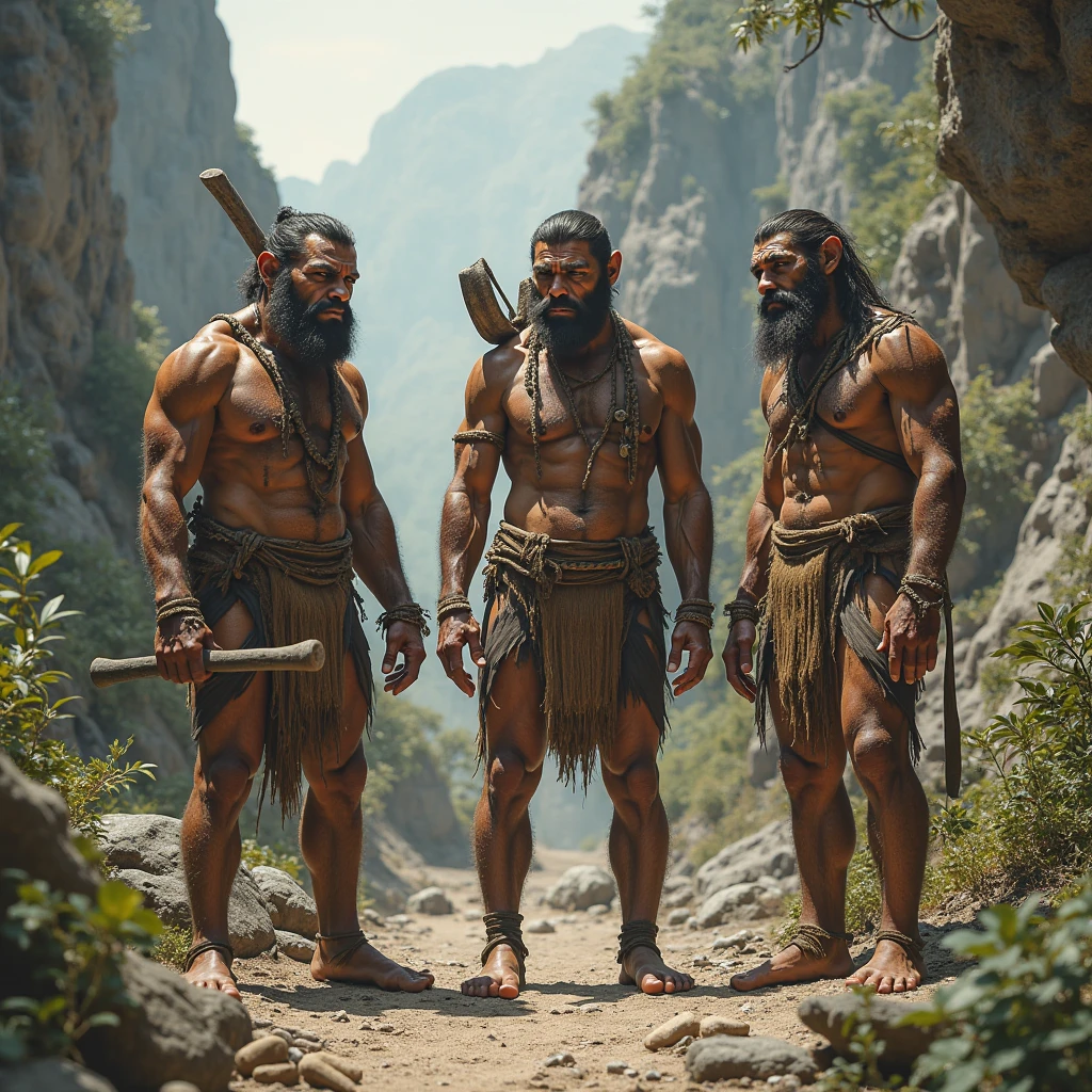 Naked muscular Indian men