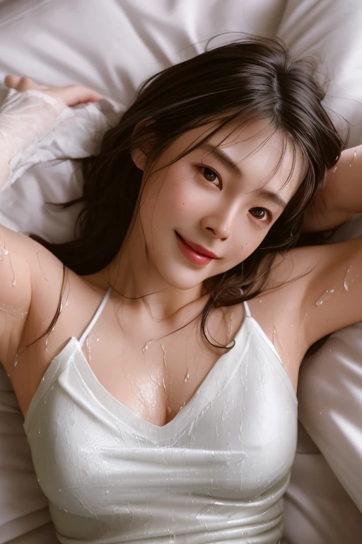 ((Show underarms、Armpit、Bright armpits、Oiled shiny armpits:1.15、Tecateca armpits:1.15、Detailed wrinkles in the armpits:1.6、Wrinkles under the armpits:1.6、Sweaty face、Show me your armpits、The body is turned to the front、A hyper-realistic、Armpit、Shine a light in the armpits:1.8、Detailed armpit wrinkles、Detailed armpit pores、Realistic armpit skin、Shine a light in the armpits、Bright armpits)), (on the park、Alone girl in the park、illustratio、Sleeveless tank top、white panty), (hight resolution), (8K), (ighly detailed), (The best illustrations), (armpit pose、beatiful detailed eyes), (top-quality), (ultra-detailliert), (​masterpiece), (wall-paper), (Detailed face), 8 years old girl、Freckles on the face、Show shiny wrinkled armpits,Brown hair,high-ponytail Hairstyle、Upper body only,Navel is visible、Girl in white tank top without sleeves, japanes, full body, white transparent panties