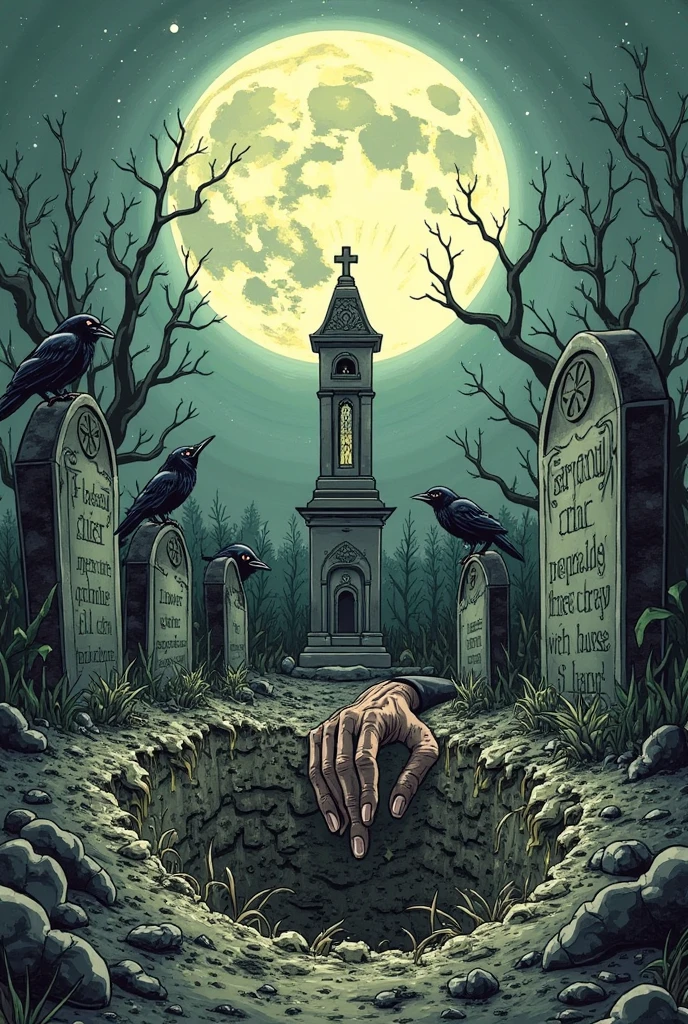 (Masterpiece, Best Quality, Ultra Definition), extremely detailed face, perfect lighting, ((Solo)), (Full body), ((32-year-old demon girl)), black horns, long tail with heart tip, looking at the camera, ((haunted graveyard):1.5), ((large breasts):1.5), ((nipple lozenges):1), hands on breasts, red eyes, ((short black hair)), (heavy makeup), constricted pupils, (anatomically correct hands), ((tall woman): 1.6), ((sadistic smile)), mouth closed, ((fat):1.3), (horizontal seat), (colorful), black dress, dark skin