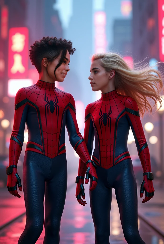 Spider man and shuri