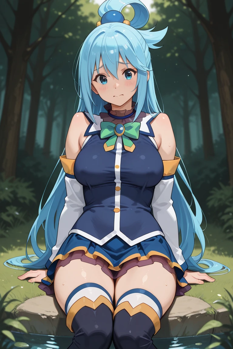 1 girl, alone, smile, open your mouth,full body, holding, boots, :d, A bar in the room, 1 girl, difficult, Chibi, masterpiece, expensive quality, very_expensive_solve, big_file size, full color, 2024 Era \(style\), anime, anime_screen cap, animeーション化された gif, mp4 ,video, animeーション化された,masterpiece, highest quality, soft lighting,looking at the viewer, looking at the viewer, alone, smile, Thighhighs, white , big breasts, whole body,,(NSFW),((spread your legs,She stretches her organs to expose her uterus)), ((nude,nfsw,squat,spread legs)),(((take off:1.5))),((Showing the inside of the uterus)),, Aqua / KONOSUBA,blue hair,