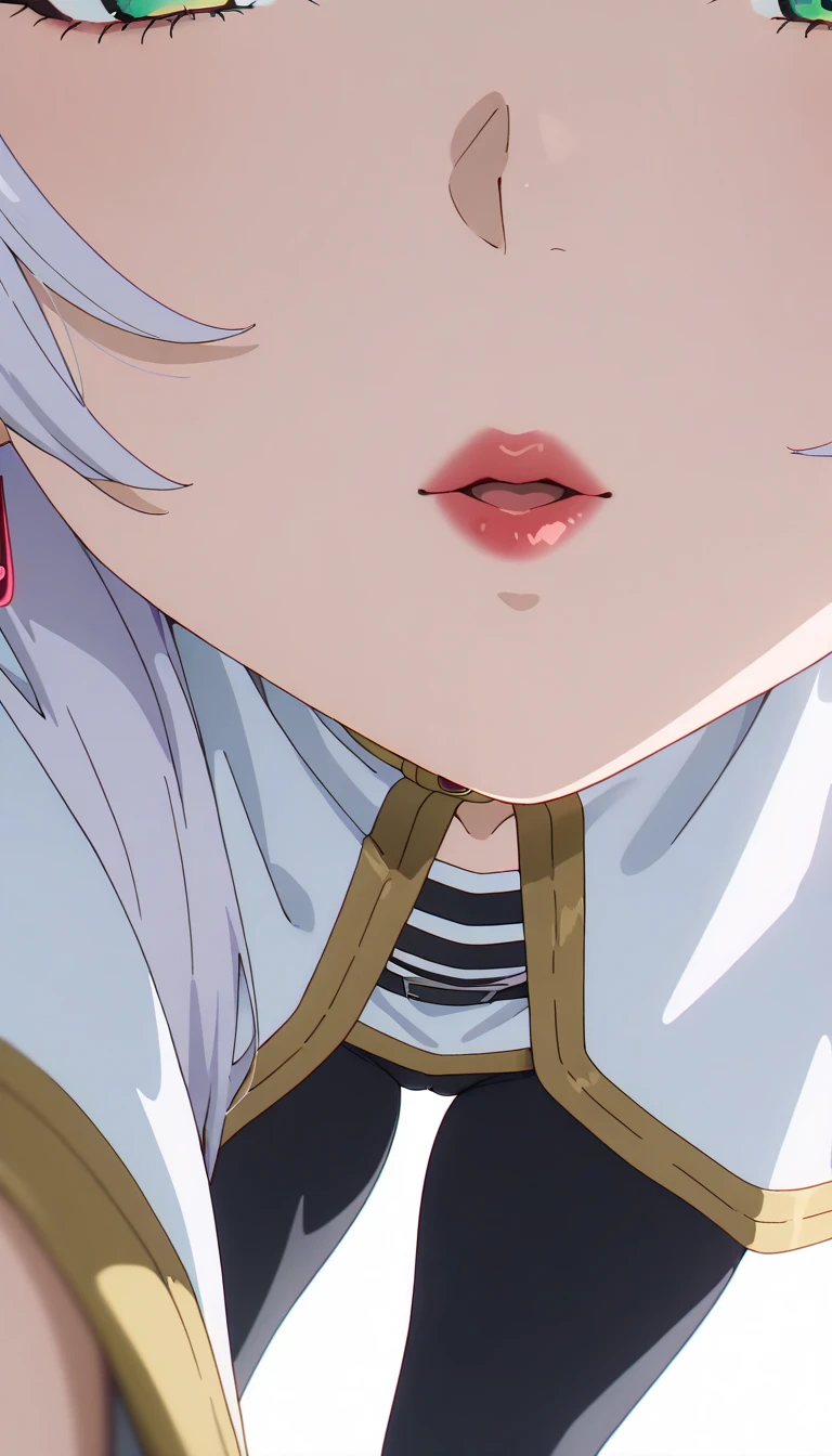 (best quality, ultra detailed:1.2),1girl,mika blue archive,pink hair,yellow eyes,long hair,halo,angel wings,blunt bangs,white dress,capelet,blue bow,single hair bun,large breasts,BREAK crying,(face close up:1.2),((1man and 1woman,fellatio,penis,))